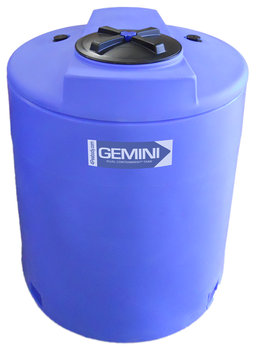 320 Gal Gemini Dual Containment® Tank - LPE SD 1.5 - Blue